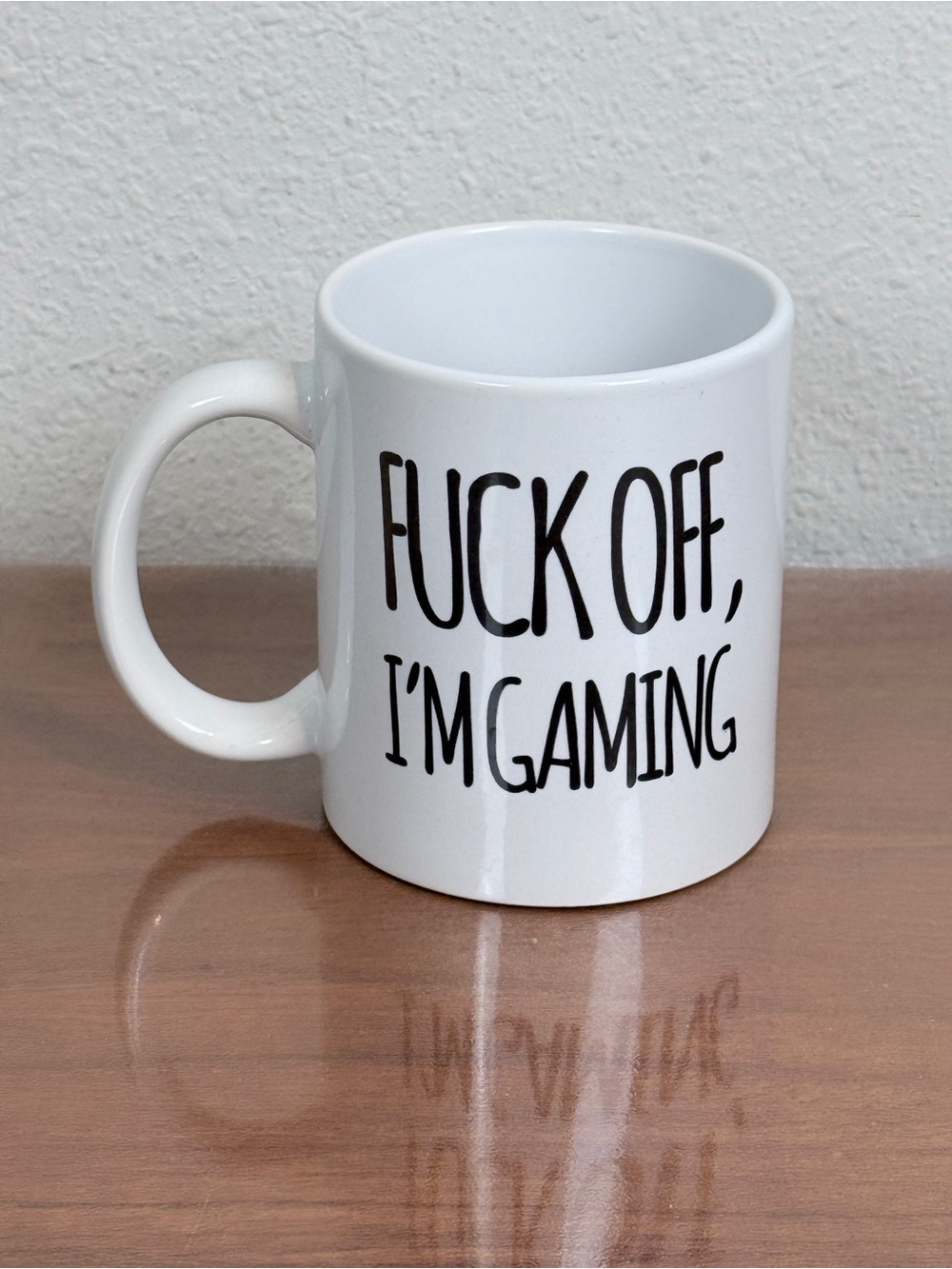 White Ceramic Gaming Slogan Mug